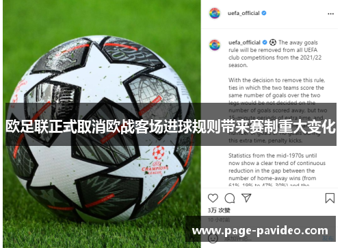 欧足联正式取消欧战客场进球规则带来赛制重大变化 欧足联正式取消欧战客场进球规则带来赛制重大变化